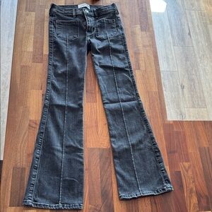 Abercrombie Kids Dark Gray Flare Jeans